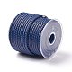 編み紐  革のアクセサリーコード  ジュエリーDIY製版材料  ミディアムブルー  5mm  約21.87ヤード（20m）/ロール WL-I004-5mm-02-2