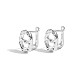S925 Sterling Silver Hoop Earrings EJEW-M241-04-1