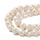 Fili di perle di perle d'acqua dolce coltivate naturali PEAR-L001-G-14-3