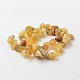 Pépites d'opale jaune naturel brins de perles G-M341-45-2