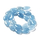 Fili di perle di acquamarina imitazione quarzo naturale G-L242-24-3