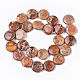 Brins de perles de jaspe impérial naturel G-S355-87D-07-2