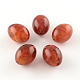Овальной имитация драгоценных камней акриловые бусины OACR-R049-02-1