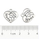Heart with Word Mama 316 Stainless Steel Pendants STAS-I061-153-3