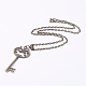 Tibetan Style Alloy Pendant Necklaces NJEW-JN02042-2