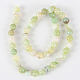Chapelets de perles rondes en pierre d'agate naturelle G-E233-01-2