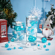 パンダホールエリート diy クリスマステーマジュエリー作成検索キット  不透明樹脂スノーフレークカボションを含む  ABSプラスチックパール調ビーズ  空色  164個/袋 CRES-PH0001-16-5