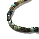 Brins de perles turquoises africaines naturelles (jaspe) G-D467-A13-3