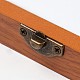 Cajas de collar de joyería de madera rectángulo OBOX-F002-10-7