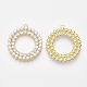 Colgantes de perlas de imitación de plástico abs PALLOY-T071-087-2