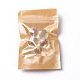 Emballage en papier kraft biodégradable écologique sac en papier à fermeture éclair X-CARB-P002-04-2