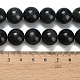 Натуральные черные лабрадоритные бусинки G-L642-B15-14mm-5