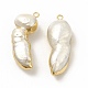 Pendenti di perle keshi naturali barocche PEAR-P004-23KCG-2