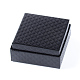 厚紙のジュエリーセットボックス  内部のスポンジ  正方形  ブラック  7.5x7.5x3.5cm CBOX-Q035-27C-3