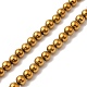 Electroplate Synthetic Magnetic Hematite Beads Strands G-E602-01D-1