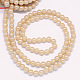 Chapelets de perles en verre électroplaqué X-GLAA-G051-6mm-B02-2