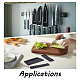 Chgcraft 13pcs 7 style couvercle de protection de couteau de cuisine en plastique AJEW-CA0002-70-5