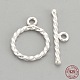 Sterling Silver Toggle Clasps X-STER-S002-62-1