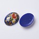 Cabochon in resina con stampa floreale GGLA-K001-18x25mm-05-2
