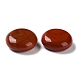 Piedras de palma redondas planas de jaspe rojo natural G-M416-10D-2