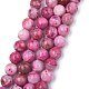 Fili di perle rotonde di emimorfite con pietre preziose naturali G-L145-8mm-02-1