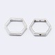 925 Sterling Silver Bead Frames STER-F036-12S-11x10-2