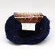 手編みの糸  流星群の糸  モヘアと  ウール  人工毛と色のポイント  ミッドナイトブルー  1mm  約25グラム/ロール  10のロール/袋 YCOR-R006-014-2