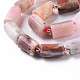 Chapelets de perles en opale rose naturelle G-S345-8x11-012-3