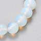 Bracelets extensibles en perles d'opalite synthétiques BJEW-Q692-47-10mm-2