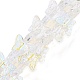 Transparent Glass Beads Strands GLAA-F114-04E-1