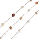 Chaînes de perles de pépites de pierres précieuses naturelles mélangées CHC-M025-65S-1