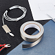 OLYCRAFT 1 Inch x 65 Feet Faraday Cloth Tape Double Conductive RF Fabric Tape High Shielding Conductive Tape Sliver Fabric Adhesive Tape Roll for Signal Blocking EMI Shielding Wire Harness Wrap AJEW-WH0043-96B-5