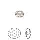 Perles de cristal autrichien 5051-10x8-215(U)-1