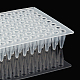 Olycraft6pcs長方形プラスチック使い捨て細胞培養プレート  96ウェルマイクロプレートコンパートメント付き  細菌培養プレート  透明  79x118x20.5mm  内径：5.5mm  6個/袋 AJEW-OC0002-49-4