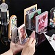 7 grilles organisateur de maquillage de palette de fard à paupières acrylique transparent ODIS-WH0050-06-3