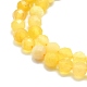 Chapelets de perles en opale jaune naturelle G-P457-A03-18-2