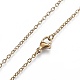 201 Stainless Steel Pendant Necklaces NJEW-H208-05G-2