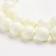 Natural Freshwater Shell Round Bead Strands S016Q026-2