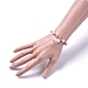 Braccialetti e set di gioielli in plastica imitazione perla elasticizzata X-SJEW-JS01053-03-9