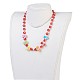 Acryl-Perlen Kinder Halsketten NJEW-JN02235-04-3