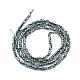 Electroplate Glass Beads Strands GLAA-F079-A-HP04-2