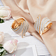 GORGECRAFT 2PCS Alloy Curtain Tiebacks Curtain Holdbacks Golden Silver Metal Feather Style Spring Window Tie Backs Clip Buckle Holders for Home Wall Drapes Window Decoration Restaurant Napkin Holder AJEW-WH0250-71-6