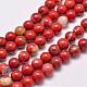 Chapelets de perles en jaspe rouge naturel G-F348-02-4mm-1