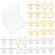 SUNNYCLUE 1 Box 32Pcs 4 Style Angel Number Necklace Pendant Stainless Steel Golden Lucky Charms Bulk for Jewellery Making Charms DIY Bracelets Keychains Crafts Findings STAS-SC0003-49-1