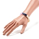 Stretch-Armband aus gebogenem Acrylrohr mit Perlen BJEW-JB07980-01-3