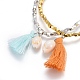 Perles en laiton stretch bracelets BJEW-JB04056-3