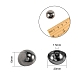NBEADS About 40 Pcs 20mm Diameter 1-Hole Alloy Sewing Shank Buttons BUTT-NB0001-06-2
