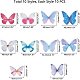 Arricraft 100 pcs organza papillon FIND-NB0001-20-2