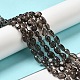 Природные обсидиана бисер нитей G-P497-01A-15-3