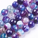 Chapelets de perles en agate à rayures naturelles/agates à bandes G-P364-25-6mm-1